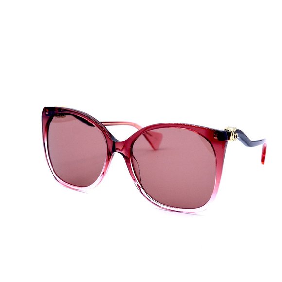 NEW GUCCI GG1010S 004 BURGUNDY RED AUTHENTIC SUNGLASSES 60-18 - Picture 6 of 13